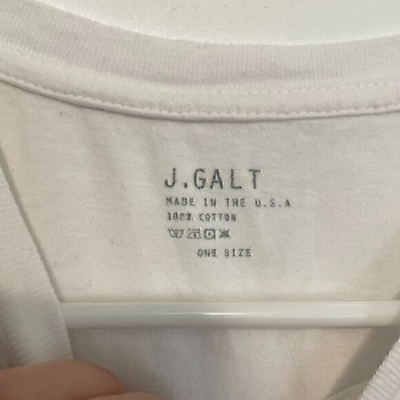 JOHN GALT BRANDY MELVILLE White Embroidered Monarch Butterfly Embroidery T-Shirt - Picture 4 of 11